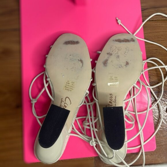 Circus NY By Sam Edelman Blanche Lace Up Sculpted Heel Sandals size 8.5 - Picture 6 of 6